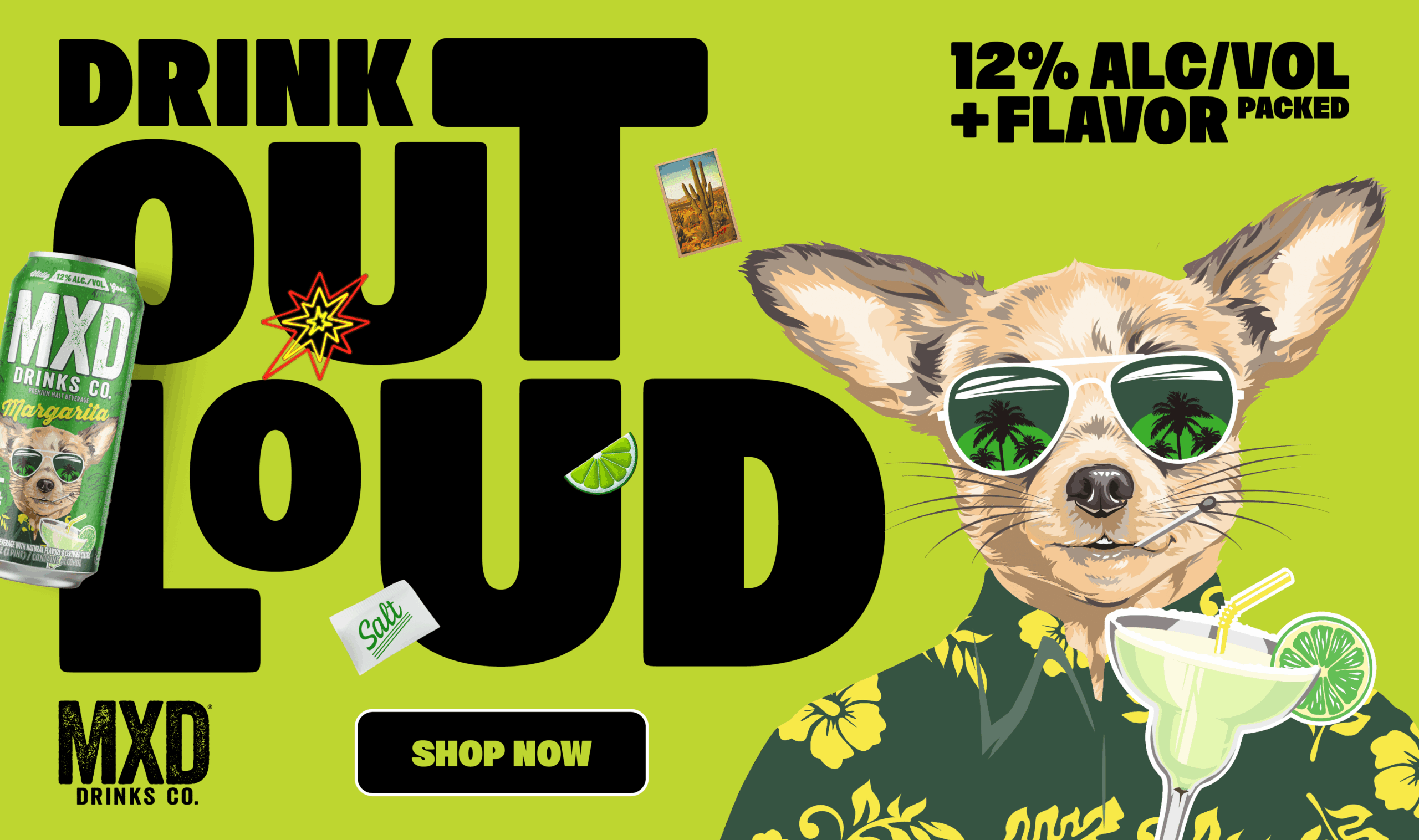 Margarita flavor details page